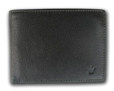 Černá kožená peněženka